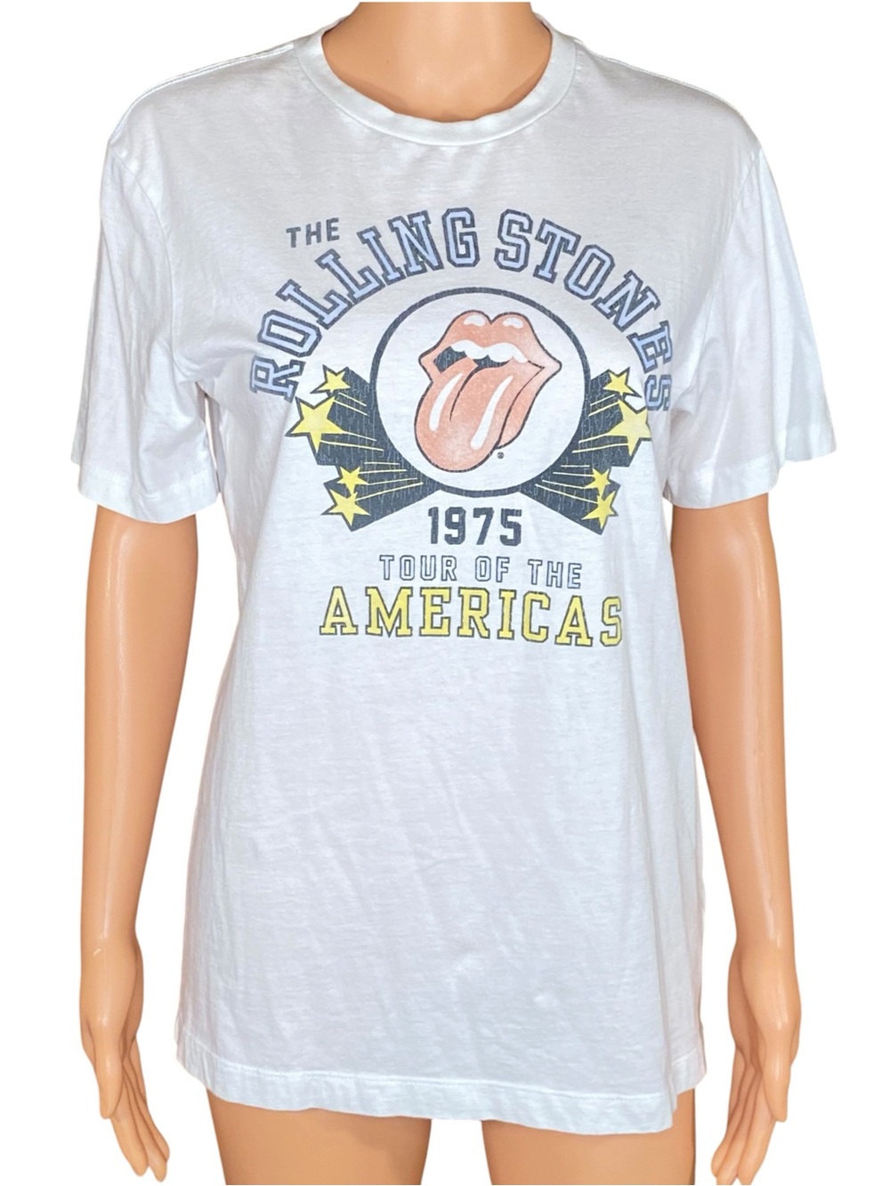 American Eagle Rolling Stones Tee Short Sleeve Casual Retro Vibe Crewneck SZ XS